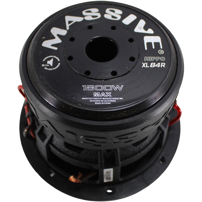 Massive Audio 8" Dual Voice Coil 1800 Watt Peak Subwoofer 4-ohm OPEN BOX 8608