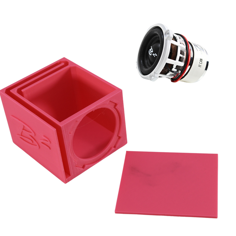 Single Ported Subwoofer Box Enclosure w/ 1x B2 Audio Rampage RC2 2" Subwoofer