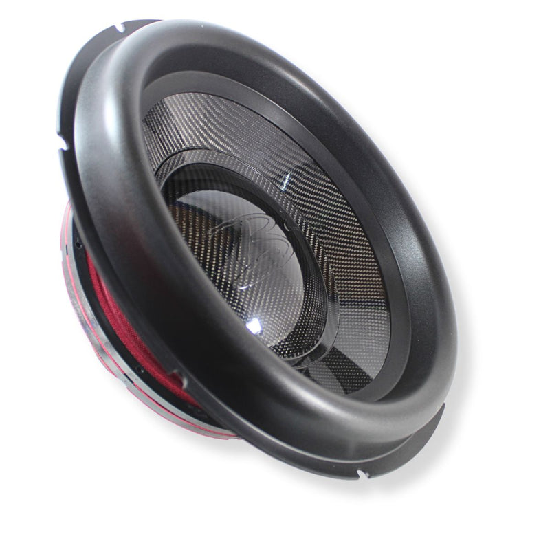 B2 Audio Rampage 18" Re-cone Kit Drop  2-Ohm 4" Coil Carbon Fiber
