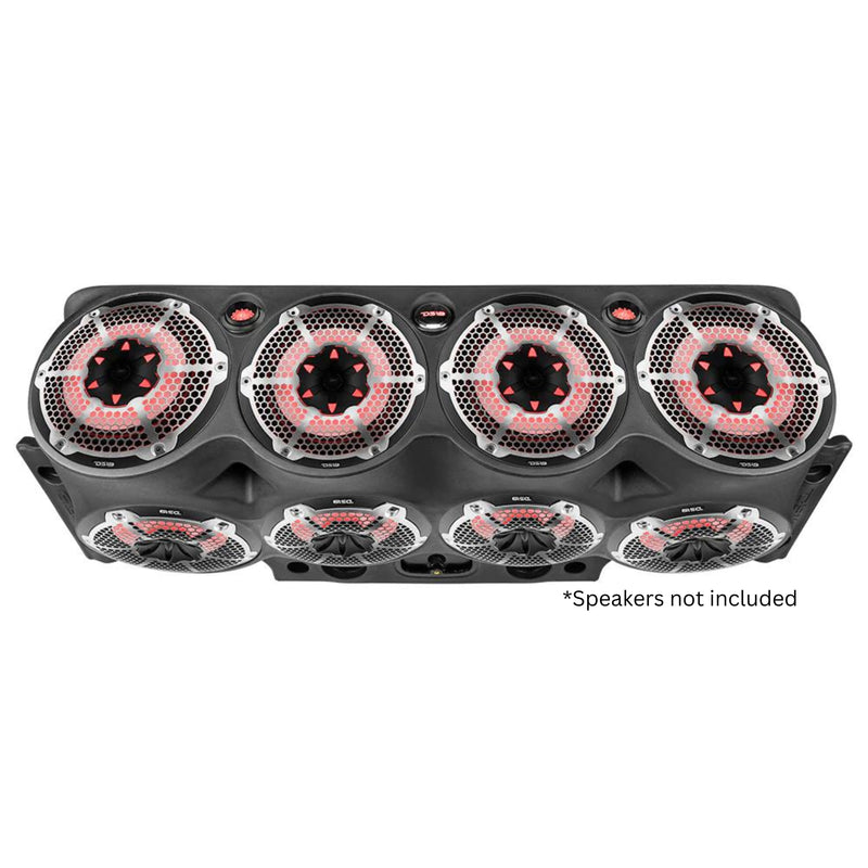 DS18 Black Overhead Sound Bar Empty Enclosure for Jeep Wrangler 07-17 JK-SBARXL