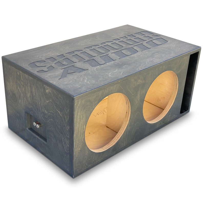 3500 Watt RMS 1 or 2 Ohm DVC 12" Nightshade Subwoofers w/ Dual 12" Ported Box