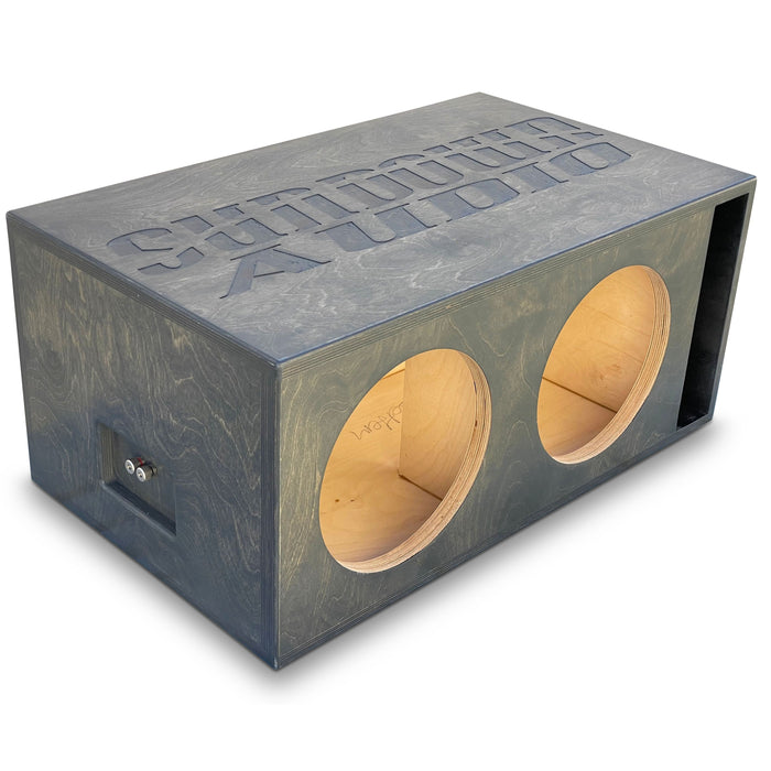 3000W RMS Dual 1 or 2-Ohm 12" NS Series V6 Subwoofer w/Dual 12" Birch Ported Box