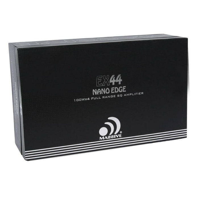 Massive Audio Nano Edge 4Channel Amplifier  800W Class AB Full Range SQ EX44