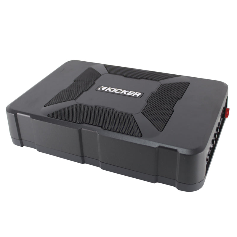 150W RMS 8" Under the Seat Compact Powered Subwoofer w/ Molex Bass Control Knob