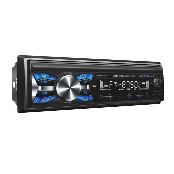 Soundstream 300 Watt Single DIN Digital Media Player w/ USB Playback & Bluetooth