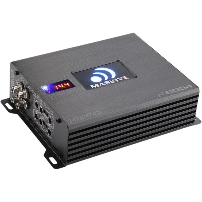 220W RMS x4 2-Ohm 4-Channel Amplifier Massive Audio HIPPO Series MA-H800.4