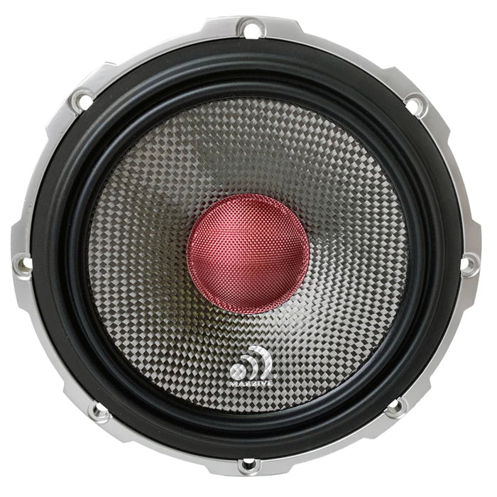 Massive Audio Pair of 6.5 inch 140 Watt RMS 4-Ohm Carbon Fiber Loudspeakers