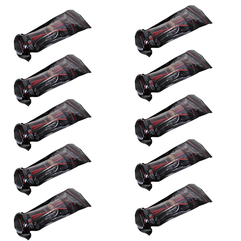 Audiopipe AMF 17 ft Frosted RCA Cables (10 Pack) / AP-AMF-17