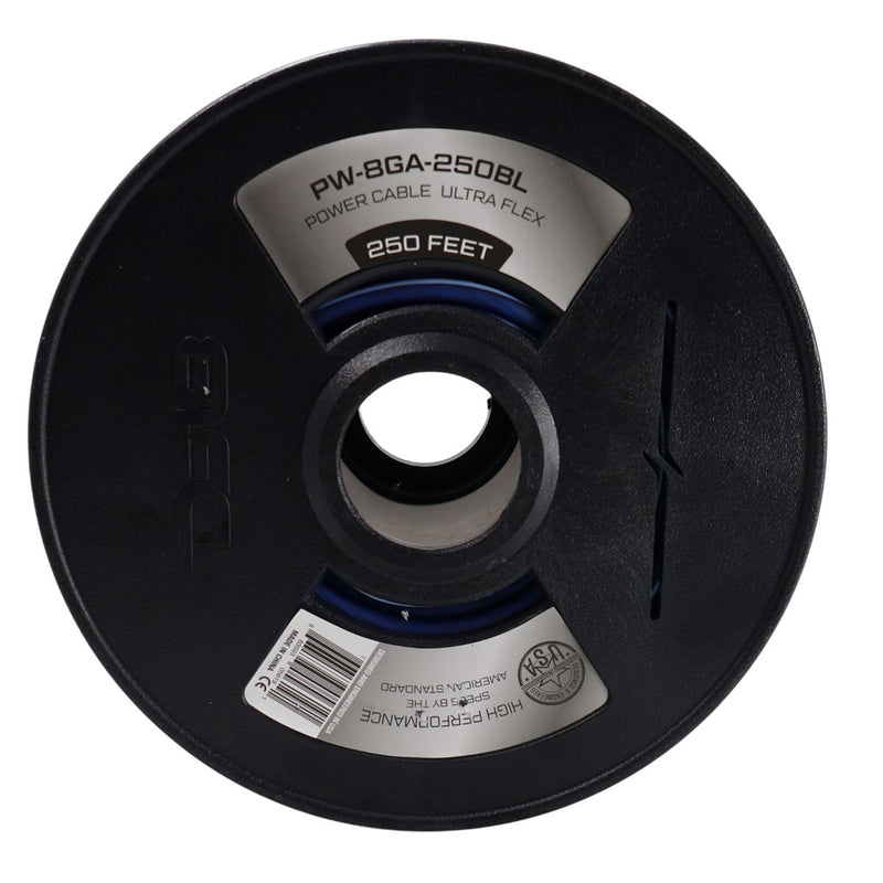 DS18 Car Audio 8 AWG CCA Power/Ground Wire Blue Lot Cut By The Foot