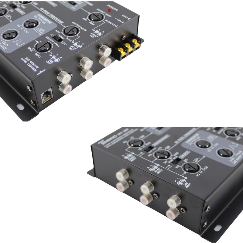 Timpano 3-Way Electronic Crossover 2/4/6 Channel Input 5V RCA Output OPEN BOX