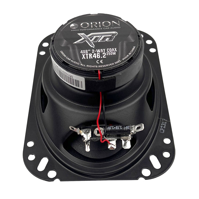 4x6" 50W RMS | 200W Peak 4-Ohm 2-Way Coaxial Speakers Orion XTR Series / XTR46.2