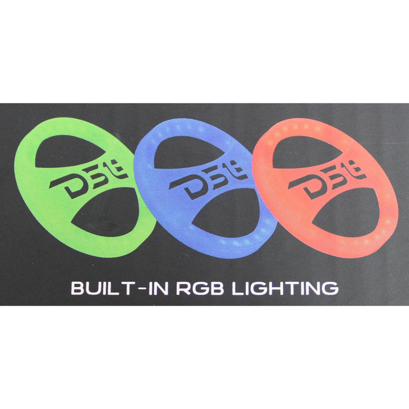 DS18 PRO 8" Universal Transparent RGB ABS Grill with UV Coating PRO-GRILL8LGO