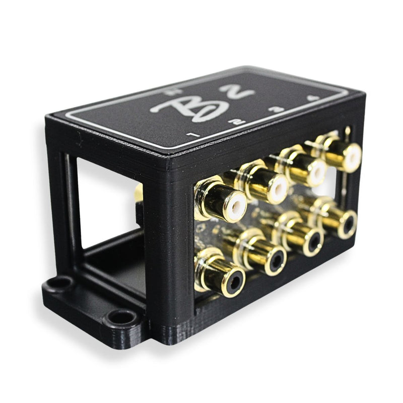 B2 Audio 1-to-4 Pair Cockbox RCA Splitter Distribution Block