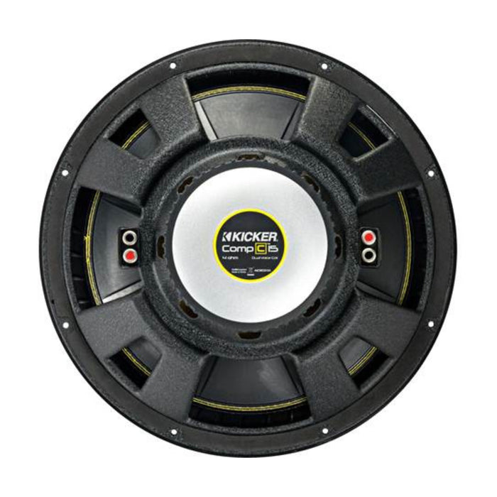 Kicker CompC Series 15" Dual 4 Ohm Voice Coil Car Subwoofer 1200W Peak 44CWCD154