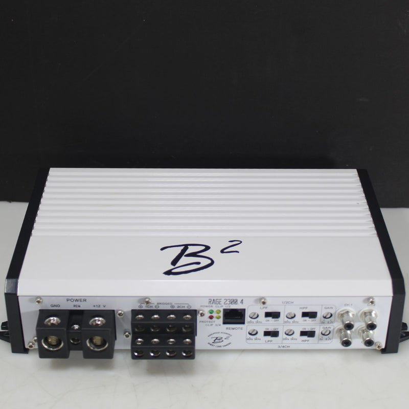 B2 Audio RAGE 4-Ch 2.3K 2300 Watt 2-Ohm Class D Full Range Amplifier OPEN BOX