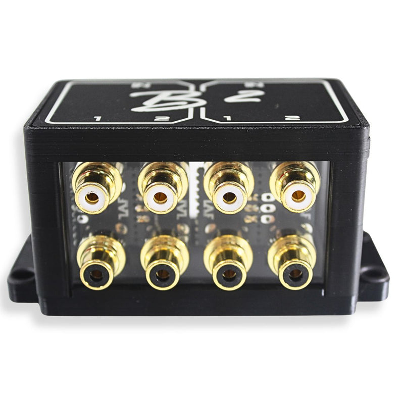 B2 Audio 2-to-4 Pair Cockbox RCA Splitter Distribution Block
