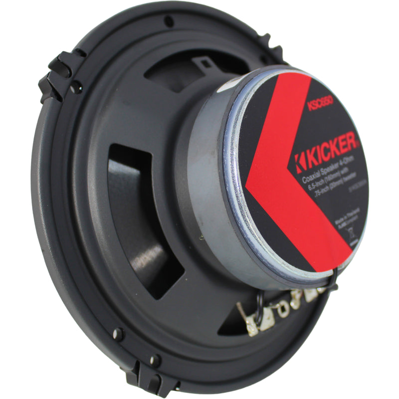 Kicker KS Series Pair of 6.5" 100W RMS 4-Ohm 2-Way Coaxial Speakers / 51KSC6504