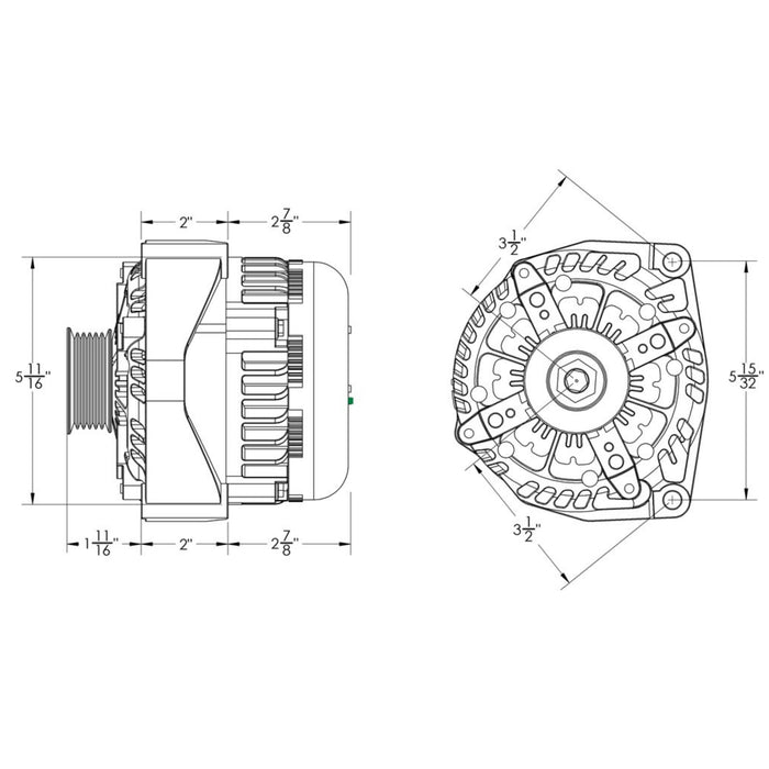 Mechman E-Series 250 Amp Alternator For 2005 - 2013 GM 6.0L Truck 8302250