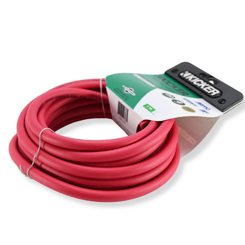 20FT 4 Gauge Marine Tinned OFC Oxygen Free Copper Power/Ground Wire Kicker Red