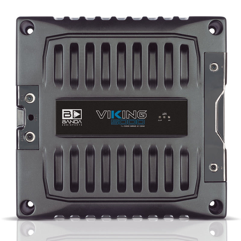 Banda VIKING Line Aluminum Brazilian 5K Watt 1-Ohm Full Range Monoblock Amplifier