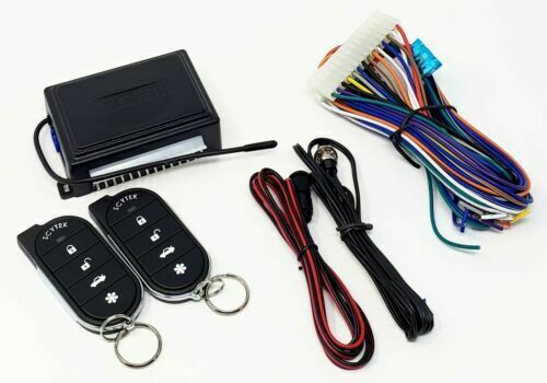 Scytek A15 Keyless Entry Car Alarm Security System, 2 Key Fob 4 Door Locks
