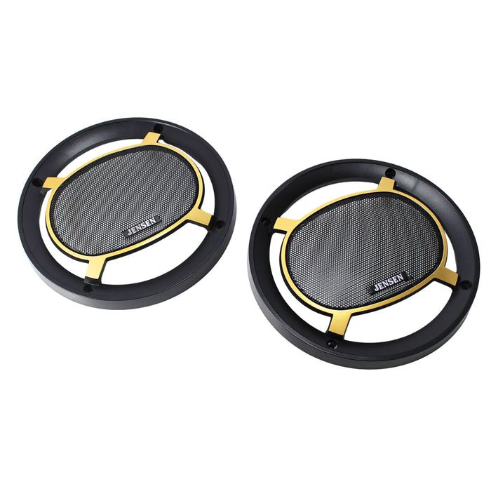 Pair of 6.5" 50 Watt RMS 4-Ohms Jensen JS65T Full Range 3-Way Speakers