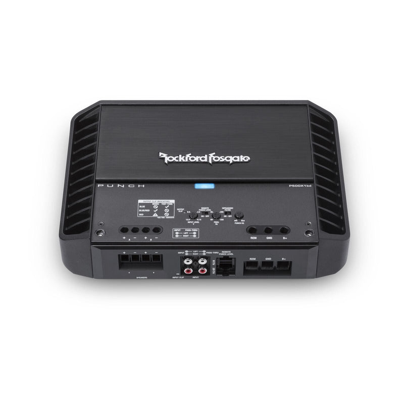 Rockford Fosgate Punch 500W Class-BD Monoblock 1/2/4 Ohm Amplifier + Install Kit