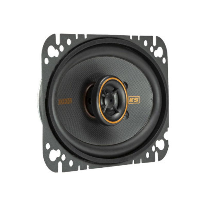 Kicker KS-Series 4x6" 4 Ohm Coaxial Midrange Speakers 150 Watt Peak KSC4604