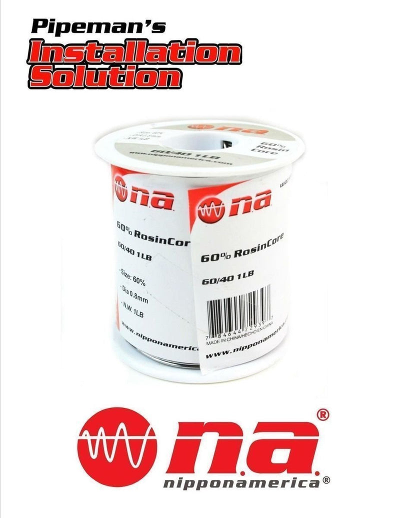 Installation Solutions 1 LB Spool of 60% Rosin Core 40% Lead Solder 0.8mm