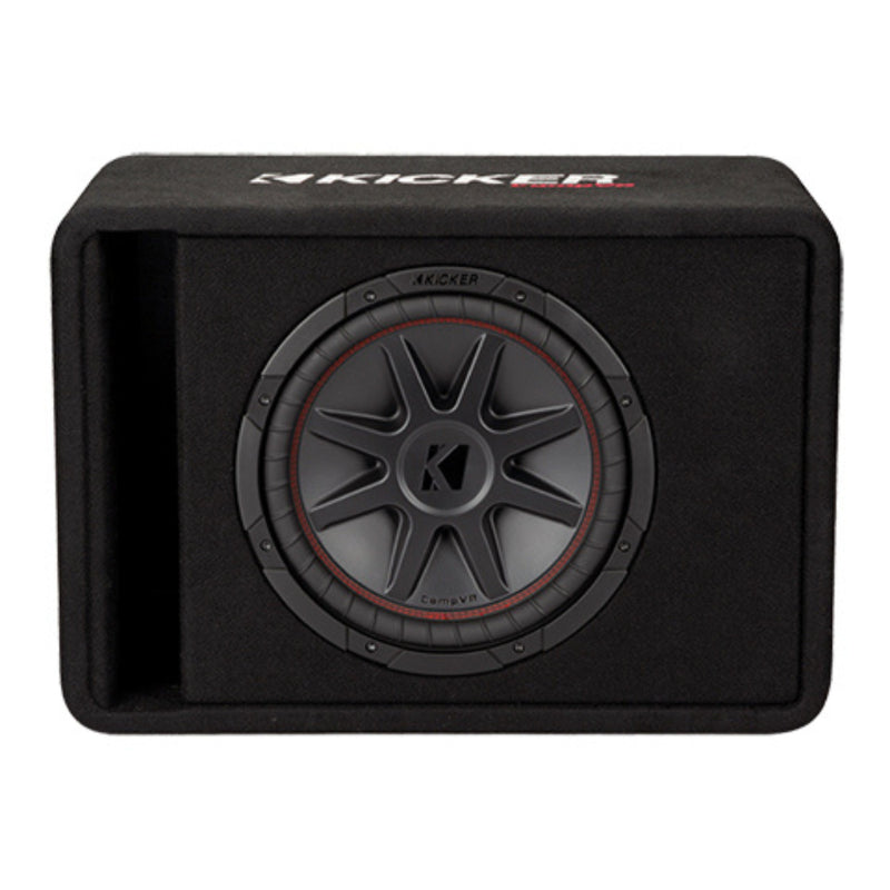 Kicker CompVR Series Single 12" 400W RMS 2-Ohm Loaded Subwoofer Enclosure - 48VCVR122