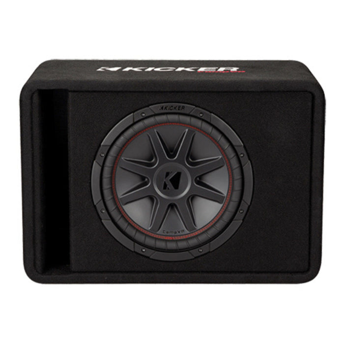 Kicker CompVR Series Single 12" 400W RMS 2-Ohm Loaded Subwoofer Enclosure - 48VCVR122