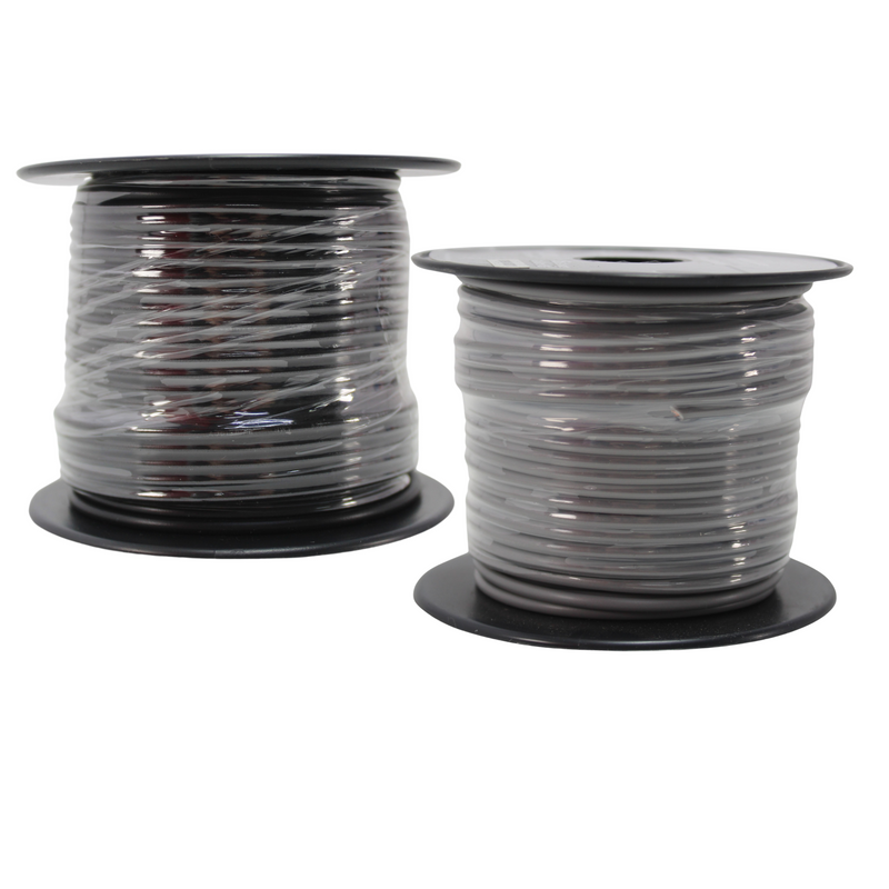 16 GA 100 FT Black Grey Stranded Spools of CCA Primary Power Ground  Wire Cable