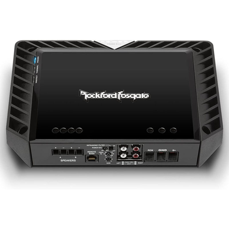 Rockford Fosgate Monoblock Subwoofer Amplifier 500 Watt Class BD + Install Kit