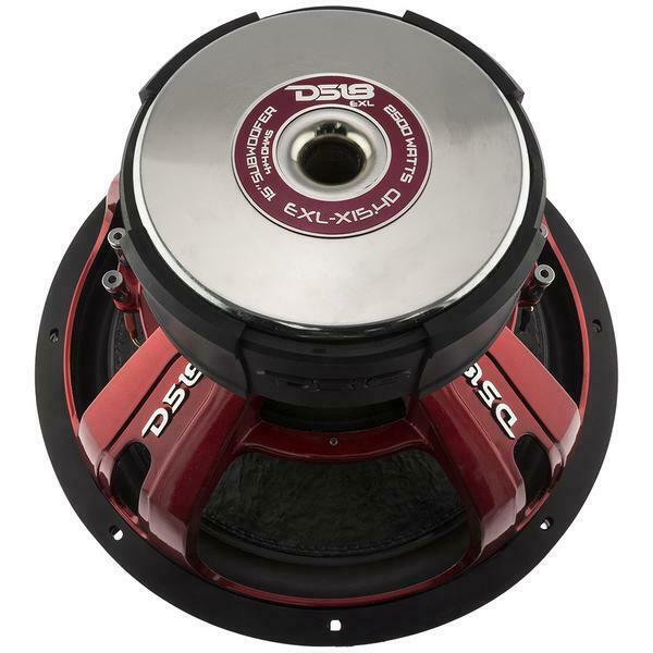 DS18 EXL-X15.4D 15" 2500W 4Ohm DVC Pro Car Audio Subwoofer