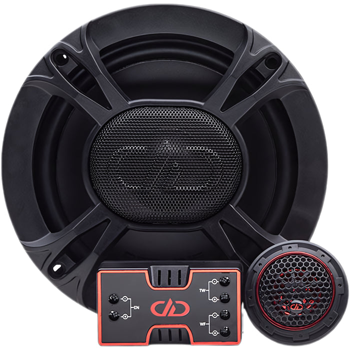 DD Audio REDLINE Series 6.5" 225W RMS 4-OHM SVC Component Speaker Set/DD-RL-C6.5