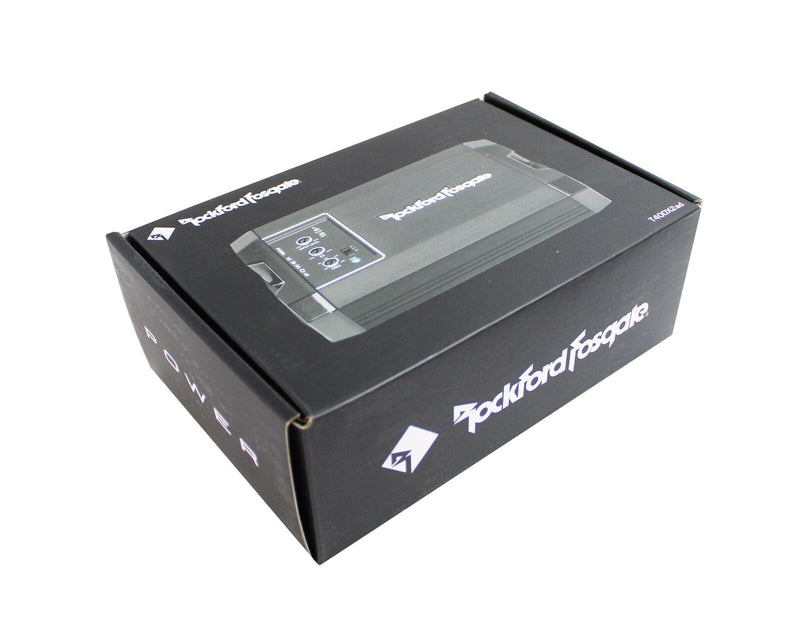 Rockford Fosgate T400X2AD 2Channel 400W Class AD Compact Amplifier + Install Kit