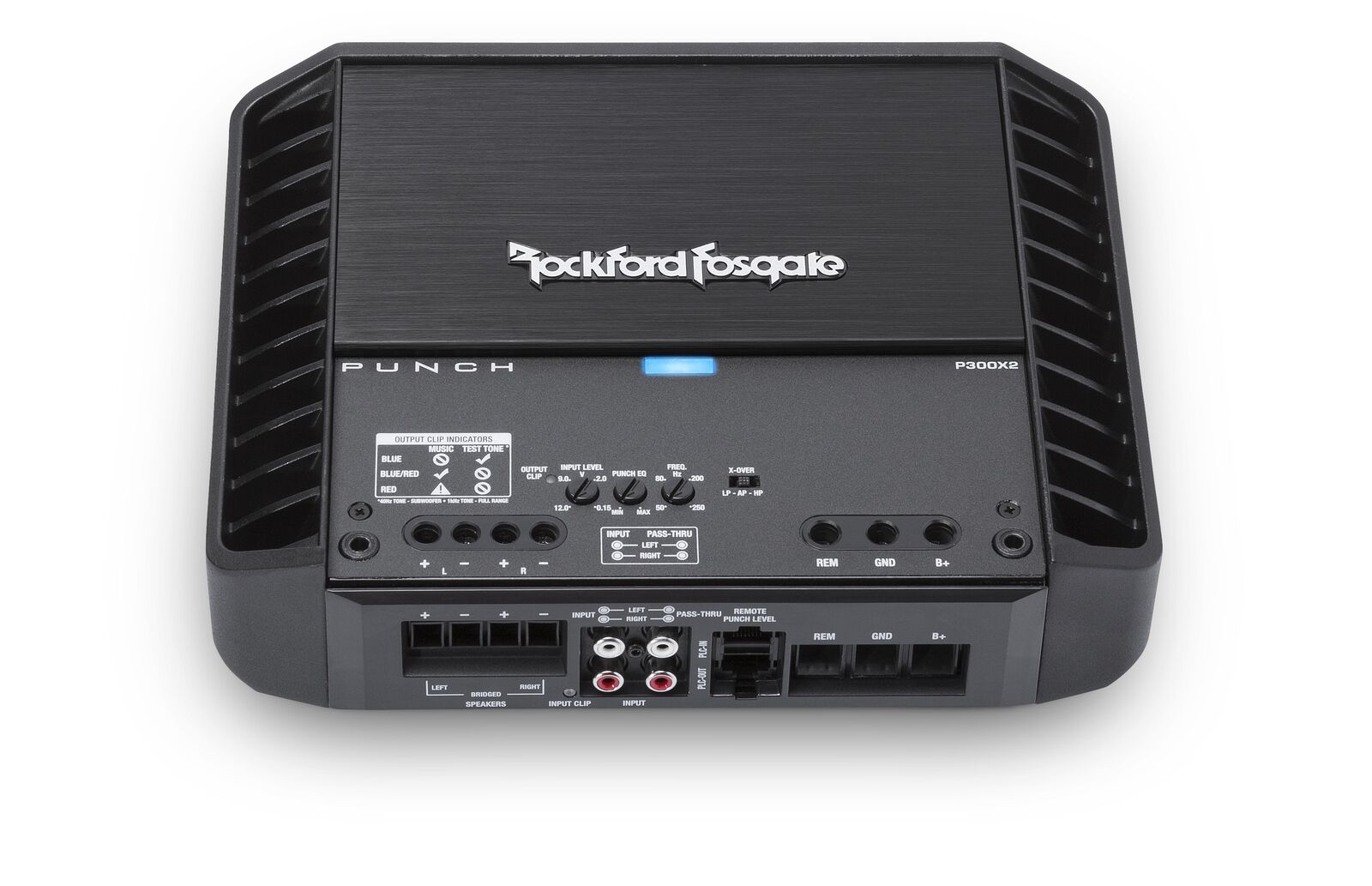 Rockford Fosgate Punch 300W 2-Channel Amplifier P300X2 + Install