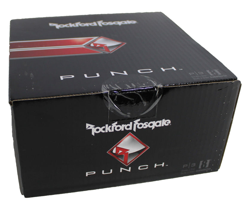 Rockford Fosgate 8" Punch P3S Shallow 300W Dual 2 Ohm Subwoofer P3SD2-8