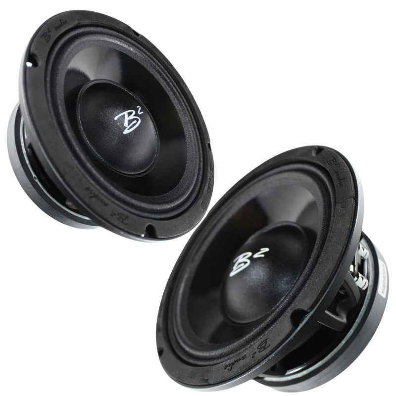 B2 Audio Midrange Speaker & Amplifier Combo 8x 8" Speakers w/RAGE1200.4
