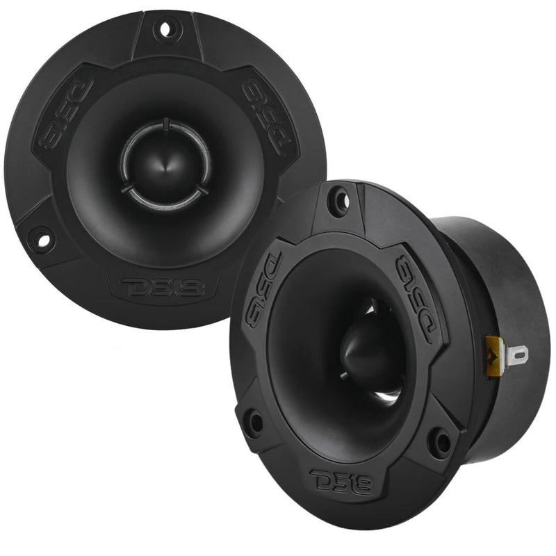 3.8 120W RMS 4 Ohm Marine Super Bullet Tweeter Pair w/ 1 Voice Coil NXL-T1-BK