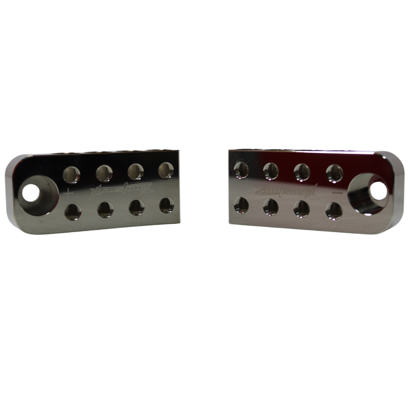 8 Input 1/0 GA Bolt Down Battery Terminal Distribution Blocks Pair OPEN BOX
