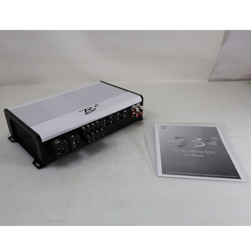RAGE Series 1.2K 4-Channel 1200 Watt 2-Ohm Full Range Class D Amplifier OPEN BOX