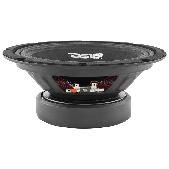 1760W 2x GM8 8" 4 Ohm Midrange Speakers + 2x TW120 Tweeters DS18 PRO-GM8.4PK