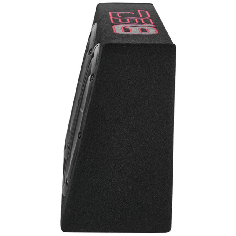 10 350W RMS 2-Ohm Loaded Subwoofer Sealed Truck Enclosure w/ Passive Radiator