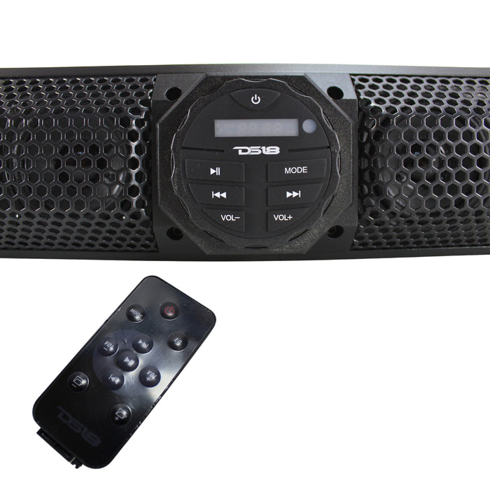 DS18 37" 1200 Watts Amplified Marine Sound Bar System With Bluetooth OPEN BOX