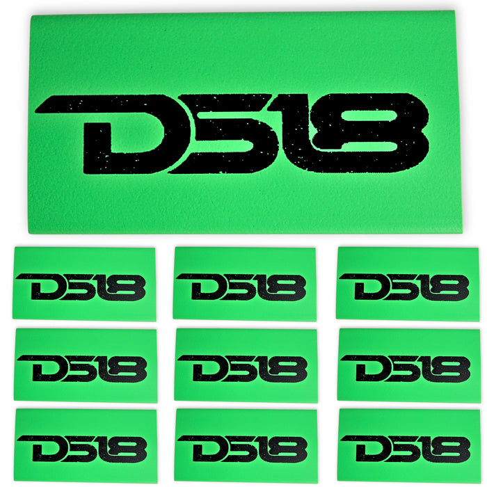 0 Gauge 3:1 Heat Shrink with DS18 Logo 10 Pack Green