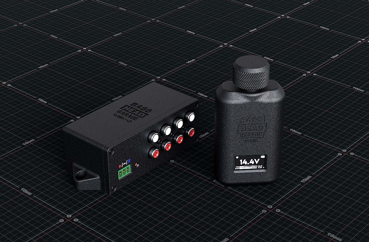 Wireless Dual Bassknob with OLED Voltage and Attenuation Display
