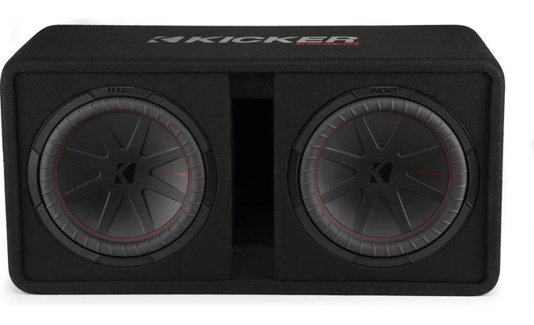 Kicker CompR Series 12" 1000W RMS 2 Ohm Loaded Ported Subwoofer Enclosure- 48DCWR122