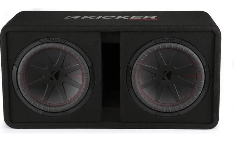 Kicker Ported Enclosure with pair of 12" CompR Subwoofers 2000W Peak 2 Ohm 48DCWR122