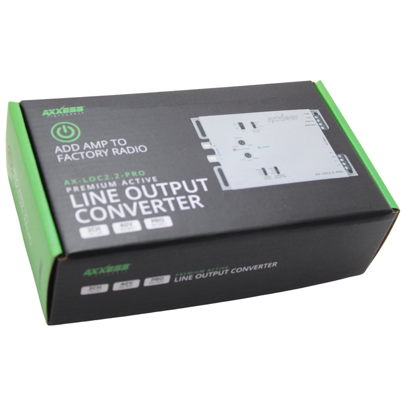 Axxess Ax-loc2.2-pro 2CH Active Line Output Converter with Bass Boost
